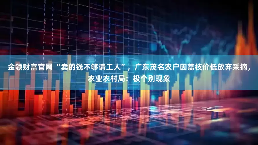 金领财富官网 “卖的钱不够请工人”，广东茂名农户因荔枝价低放弃采摘，农业农村局：极个别现象