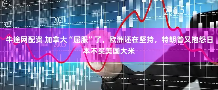 牛途网配资 加拿大“屈服”了，欧洲还在坚持，特朗普又抱怨日本不买美国大米